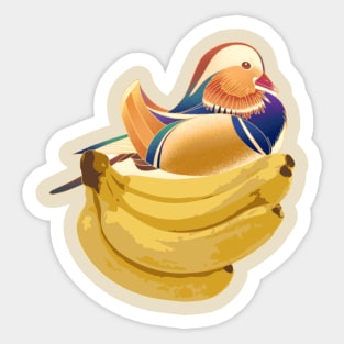 Banana duck Sticker